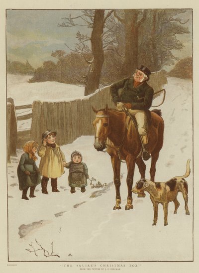 Julekassen til en godsejer af John Charles Dollman